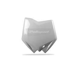Plaque numéro frontale POLISPORT blanc Husqvarna