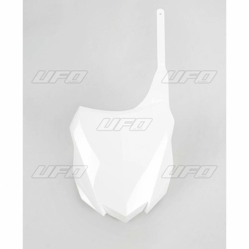 Plaque numéro frontale UFO blanc Kawasaki KX250F/450F