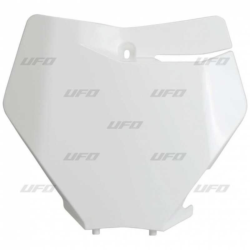 Plaque numéro frontale UFO blanc KTM SX/SX-F Plaque numéro frontale UFO blanc KTM SX/SX-F