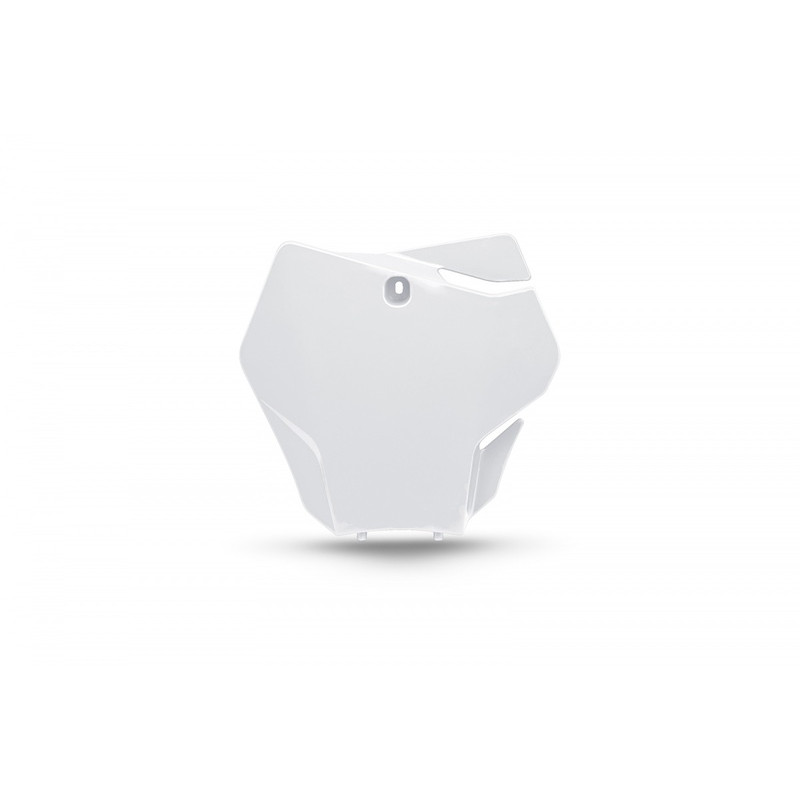 Plaque numéro frontale UFO blanc Gas Gas MC