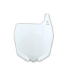 Plaque numéro frontale RACETECH blanc Yamaha