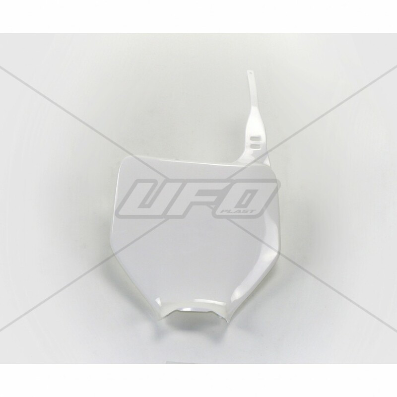 Plaque numéro frontale UFO blanc Kawasaki KX125/250 Plaque numéro frontale UFO blanc Kawasaki KX125/250