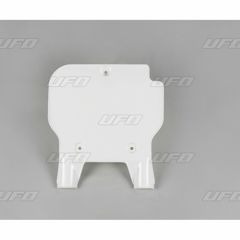 Plaque numéro frontale UFO blanc Kawasaki KX80 Plaque numéro frontale UFO blanc Kawasaki KX80