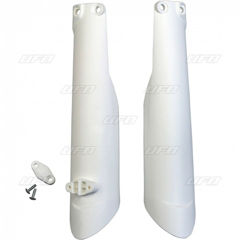 Protections de fourche UFO blanc Husqvarna TC/FC Protections de fourche UFO blanc Husqvarna TC/FC