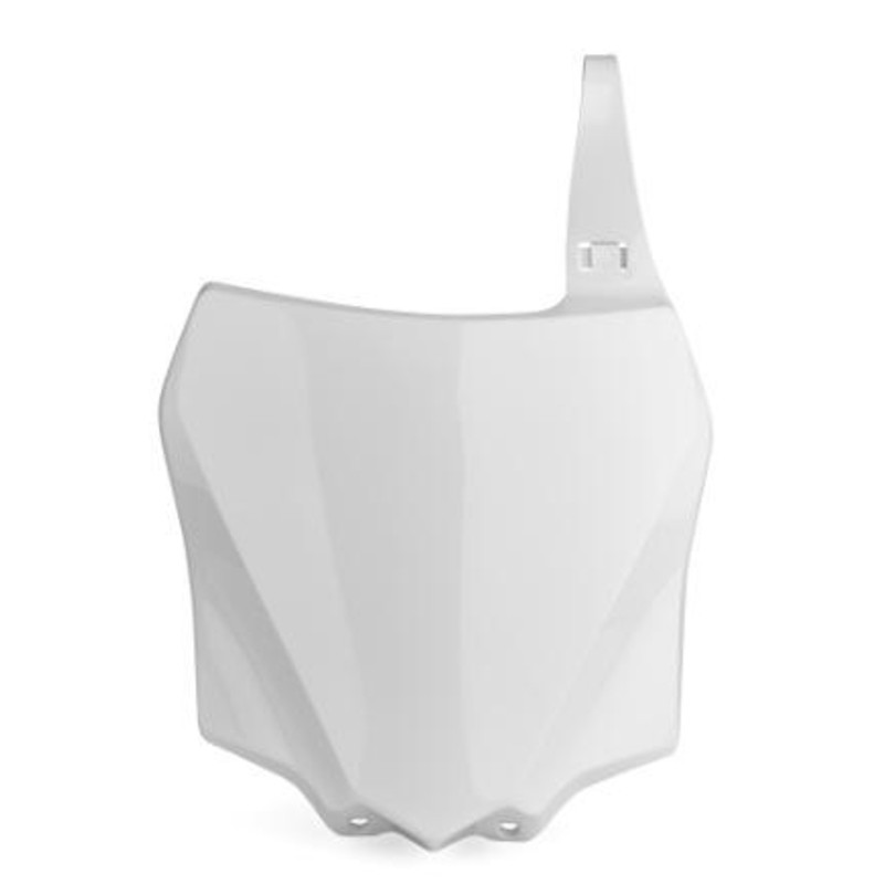 Plaque numéro frontale POLISPORT blanc Kawasaki KX85/KX100