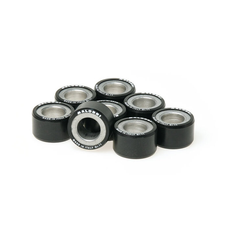 Jeu de galets MALOSSI HTRoll 25x14,9mm 8gr - 8 pièces Jeu de galets MALOSSI HTRoll 25x14,9mm 8gr - 8 pièces