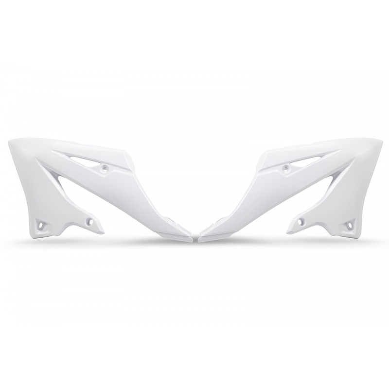 Ouïes de radiateur UFO - blanc Yamaha YZ125/250