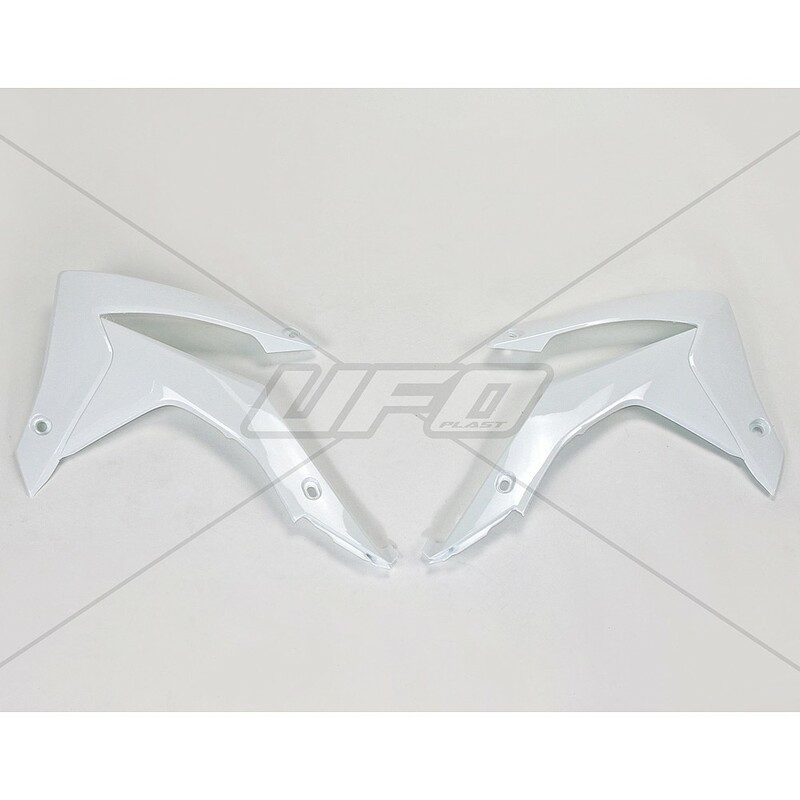 Ouïes de radiateur UFO blanc Honda CRF250R/450R Ouïes de radiateur UFO blanc Honda CRF250R/450R