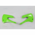 Ouïes de radiateur UFO vert Kawasaki KX85/80 Ouïes de radiateur UFO vert Kawasaki KX85/80