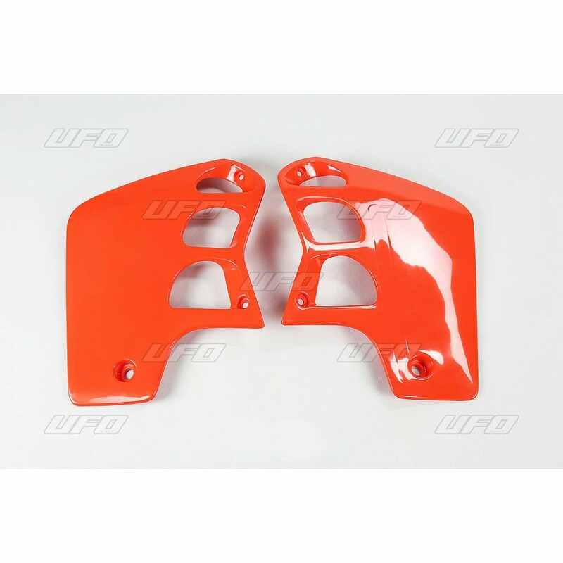 Ouïes de radiateur UFO orange Honda CR500R Ouïes de radiateur UFO orange Honda CR500R