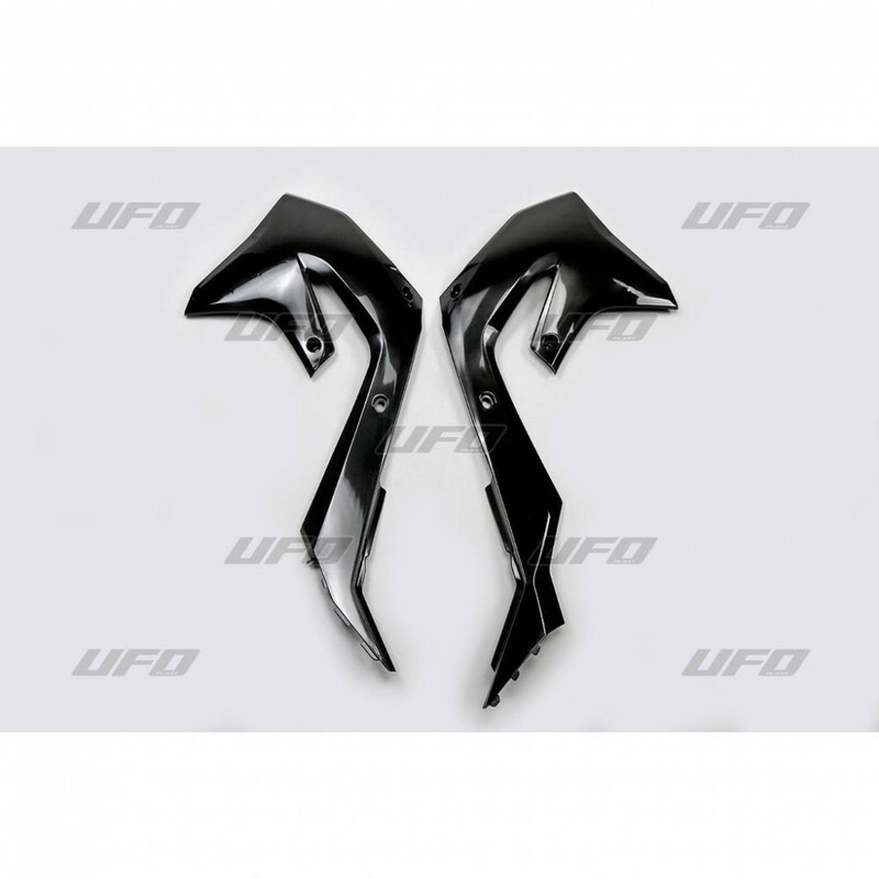 Ouïes de radiateur UFO noir Kawasaki KX450 Ouïes de radiateur UFO noir Kawasaki KX450
