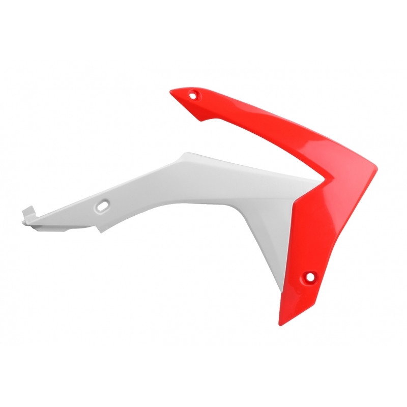 Ouïes de radiateur POLISPORT couleur origine rouge/blanc Honda CRF250R/CRF450R Ouïes de radiateur POLISPORT couleur origine rouge/blanc Honda CRF250R/CRF450R