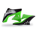 Ouïes de radiateur POLISPORT couleur origine noir/vert Kawasaki KX250F Ouïes de radiateur POLISPORT couleur origine noir/vert Kawasaki KX250F