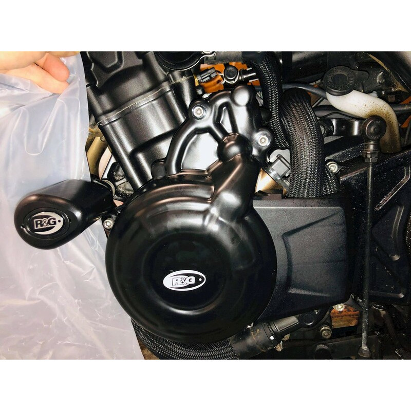 Couvre-carter gauche R&G RACING noir Honda CBR400/500 Couvre-carter gauche R&G RACING noir Honda CBR400/500
