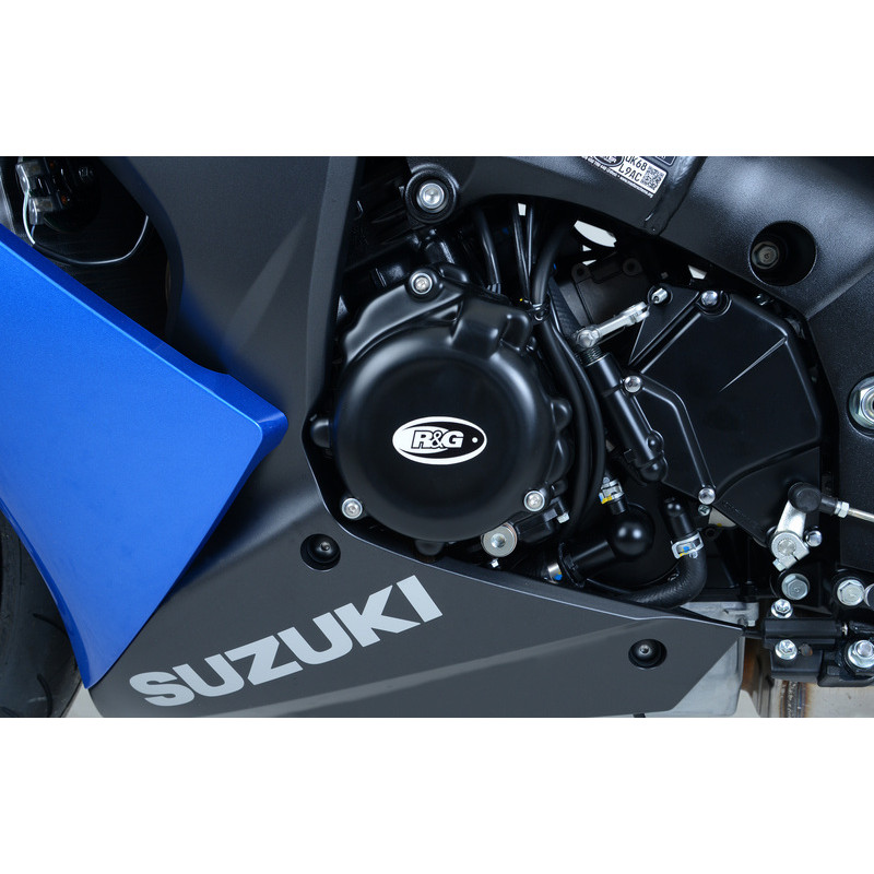 Couvre-carter gauche R&G RACING noir Suzuki GSX1000S