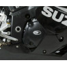 Kit couvre-carter R&G RACING noir Suzuki GSX-R600 (2 pièces)