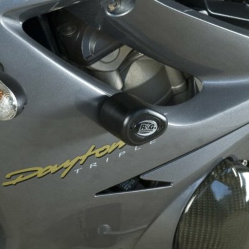 Tampons de protection R&G RACING Aero noir Triumph Daytona 675/R Tampons de protection R&G RACING Aero noir Triumph Daytona 675/R