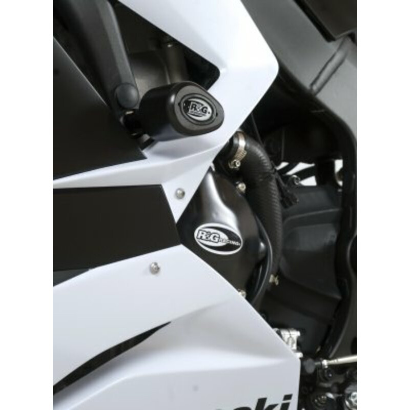 Tampon de protection R&G RACING Aero noir Kawasaki ZX-6R/ZX636-R Tampon de protection R&G RACING Aero noir Kawasaki ZX-6R/ZX636-R