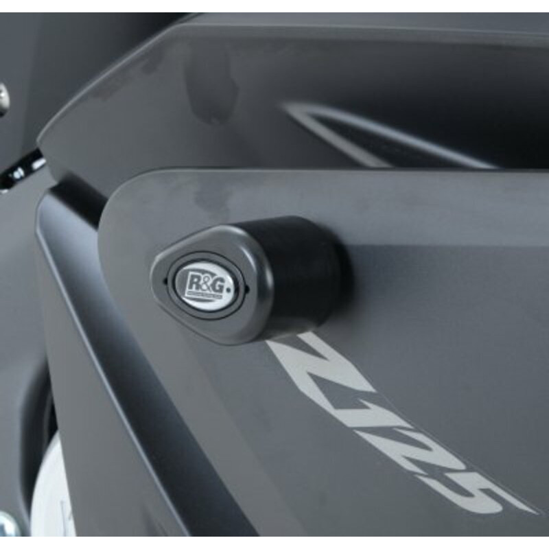 Tampons de protection R&G RACING Aero noir Yamaha YZF-R125 Tampons de protection R&G RACING Aero noir Yamaha YZF-R125