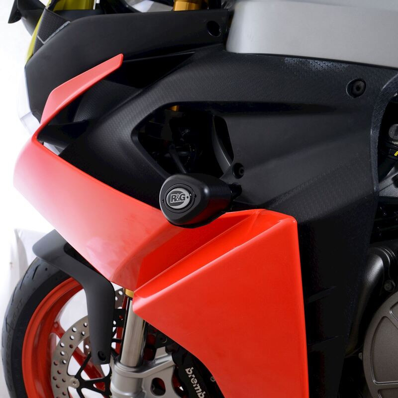 Tampons de protection R&G RACING Aero - noir Aprilia RS660 Tampons de protection R&G RACING Aero - noir Aprilia RS660