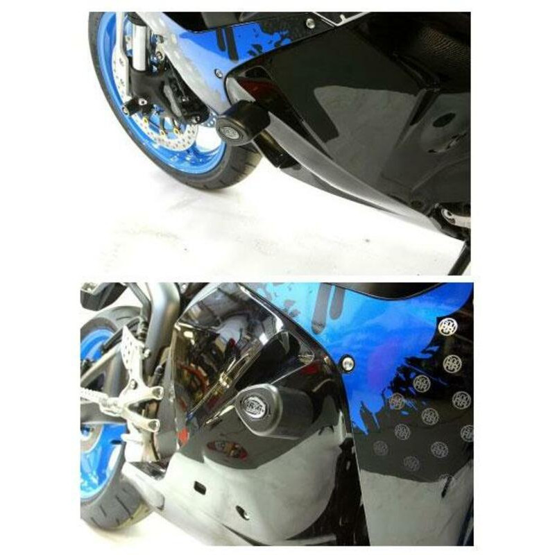 Tampons de protection R&G RACING Aero noir Honda CBR600RR Tampons de protection R&G RACING Aero noir Honda CBR600RR