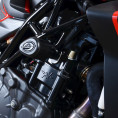 Tampons de protection R&G RACING Aero - noir MV Agusta Brutale 1000 RR Tampons de protection R&G RACING Aero - noir MV Agusta Brutale 1000 RR