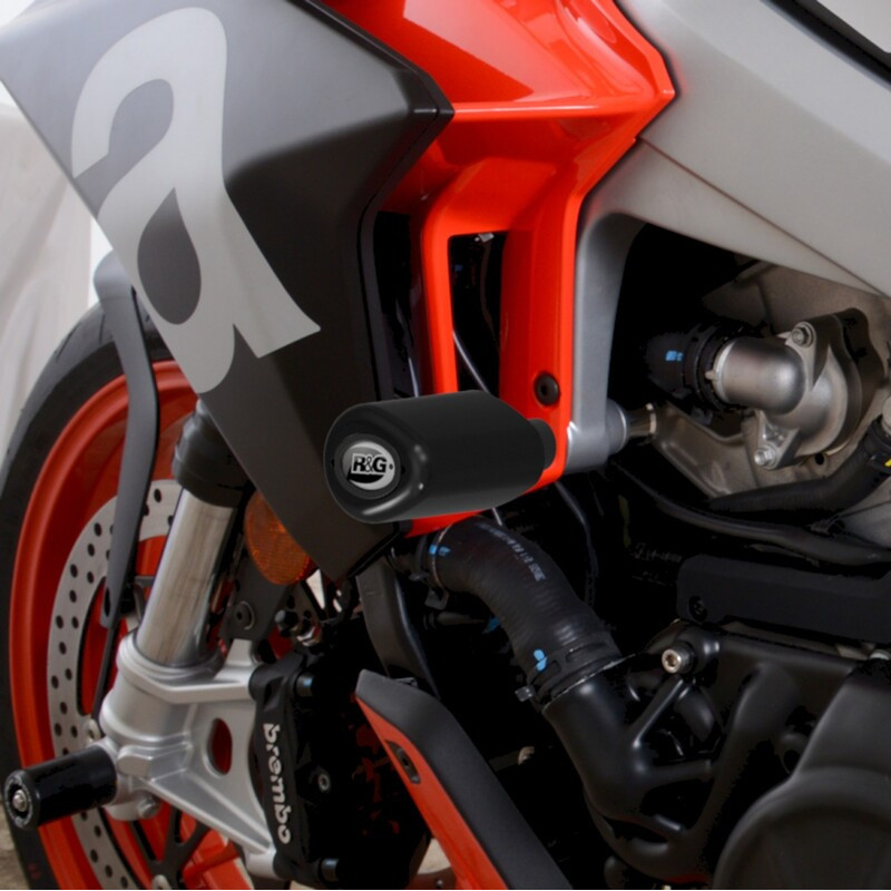 Tampons de protection R&G RACING Aero noir - Aprilia Tuono 660 Tampons de protection R&G RACING Aero noir - Aprilia Tuono 660