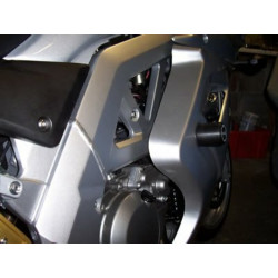 Tampons de protection R&G RACING Classic (axe de bras oscillant) noir Suzuki SV650S carénée