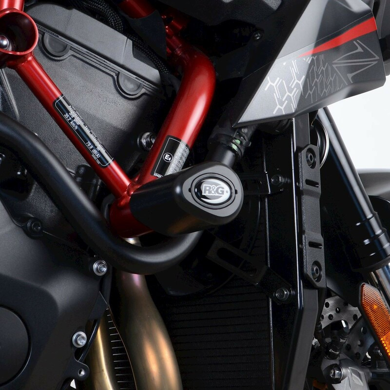 Tampons de protection R&G RACING Aero noir Kawasaki ZH2 Tampons de protection R&G RACING Aero noir Kawasaki ZH2