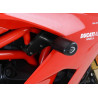 Tampons de protection R&G RACING Aero noir sans percage Ducati Supersport