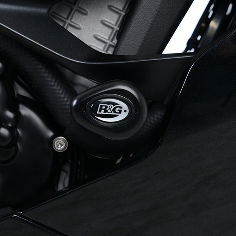 Tampons de protection R&G RACING Aero noir Kawasaki Ninja ZX-6 R ABS Tampons de protection R&G RACING Aero noir Kawasaki Ninja ZX-6 R ABS