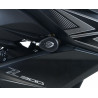 Tampons de protection R&G RACING Aero blanc Kawasaki Z250/300