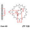Kit chaîne JT/JT 420HDR 11/59 - Couronne arrière standard Type 1133