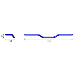 HIGHSIDER pro Superbike handlebar L01, chrome