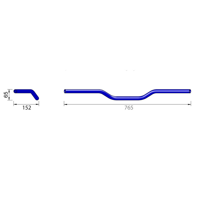 HIGHSIDER pro Superbike handlebar L01, chrome