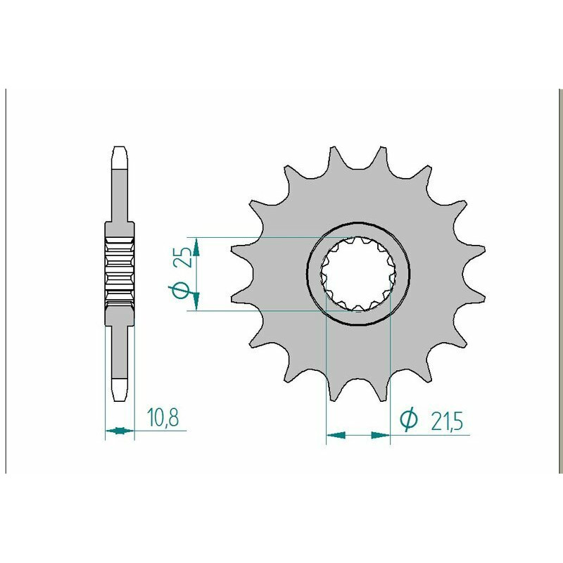 Kit chaîne AFAM 520XMR3 15/46 standard - couronne standard 12604