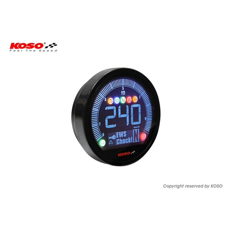 KOSO DL-04 Meter Yamaha Bolt (2022), Black