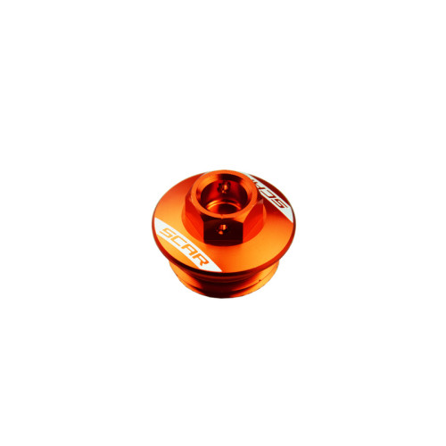 Bouchon supérieur carter d'huile SCAR orange