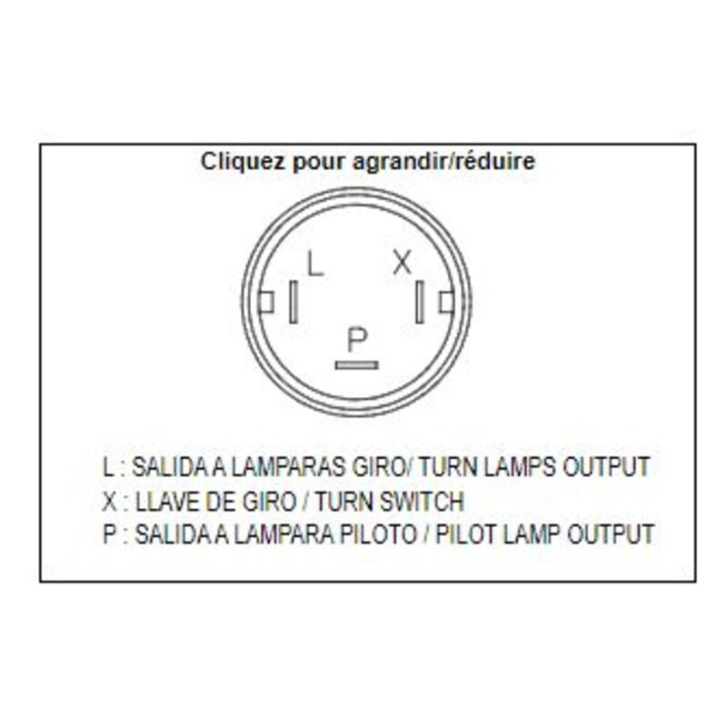 Centrale de clignotants électronique TECNIUM DZE OE 3 pôles 12V