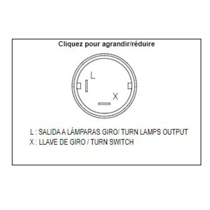 Centrale de clignotants électronique TECNIUM DZE OE 2 pôles 12V