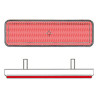 Catadioptre V PARTS rectangle 96x27mm rouge