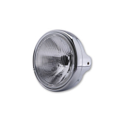 HIGHSIDER smart 7-inch LTD headlamp, H4 insert, side mounting, embossed glass, chrome-plated