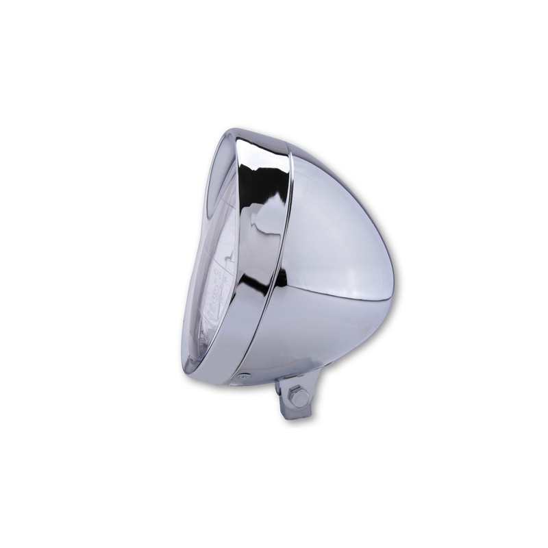 HIGHSIDER smart 6 1/2 Cruiser chrome headlight with shade