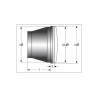 HIGHSIDER smart H4 insert 130 x 90mm, clear glass 12V 60/55W, parking light, E-gepr.