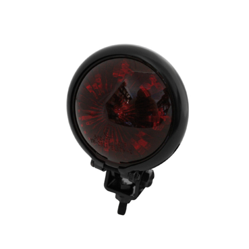 HIGHSIDER smart LED taillight BATES STYLE, black housing, red glass