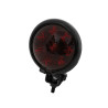 HIGHSIDER smart LED taillight BATES STYLE, black housing, red glass