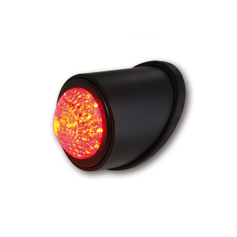 HIGHSIDER smart LED taillight OLD SCHOOL TYP1, black, red glass, E-approved