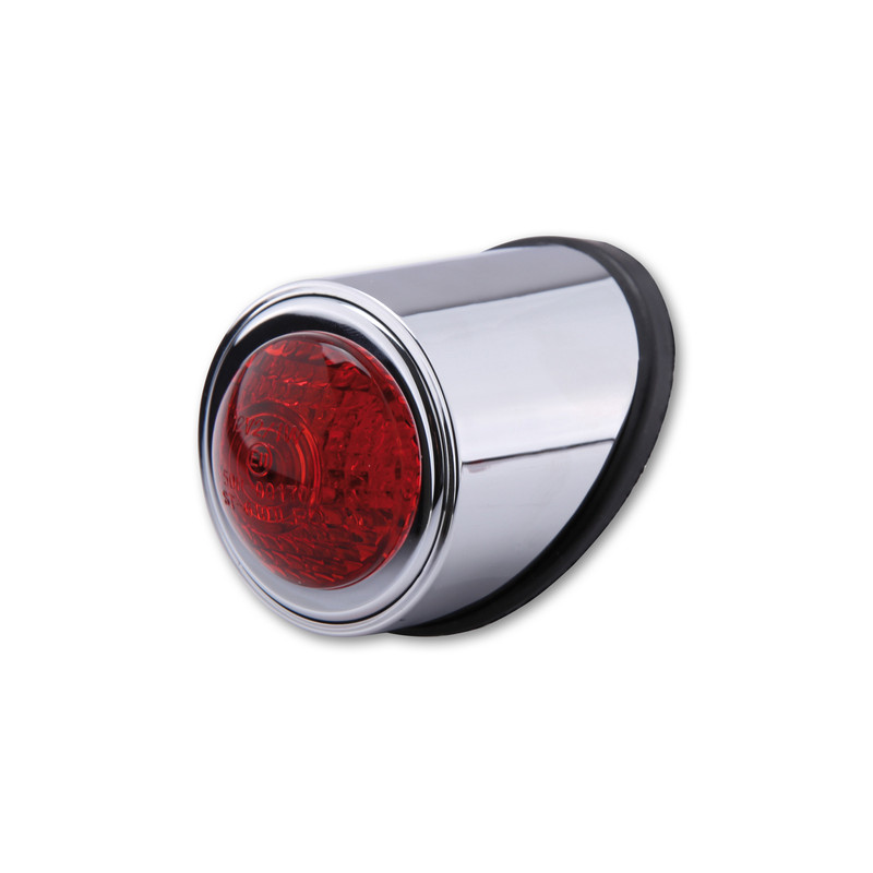 HIGHSIDER smart LED taillight OLD SCHOOL TYP1, chrome, red glass, E-approved