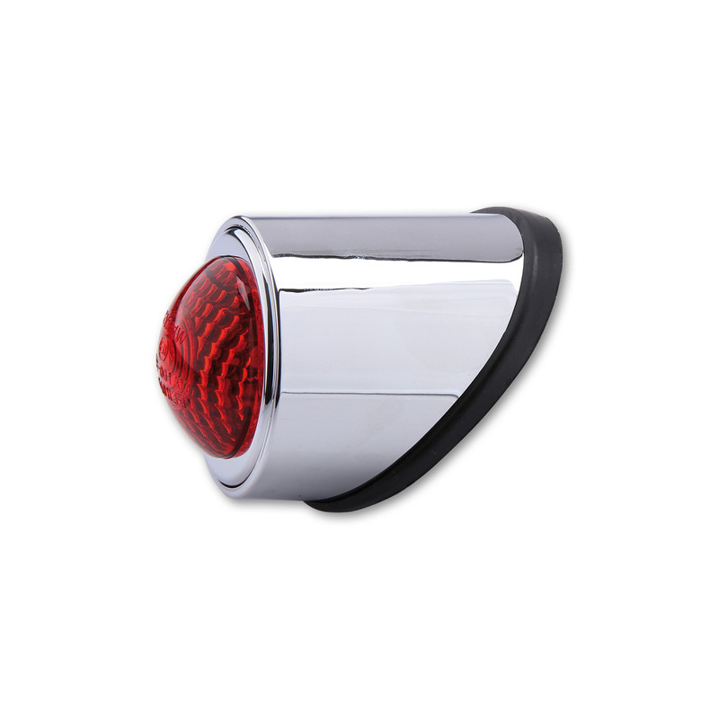 HIGHSIDER smart LED taillight OLD SCHOOL TYP1, chrome, red glass, E-approved