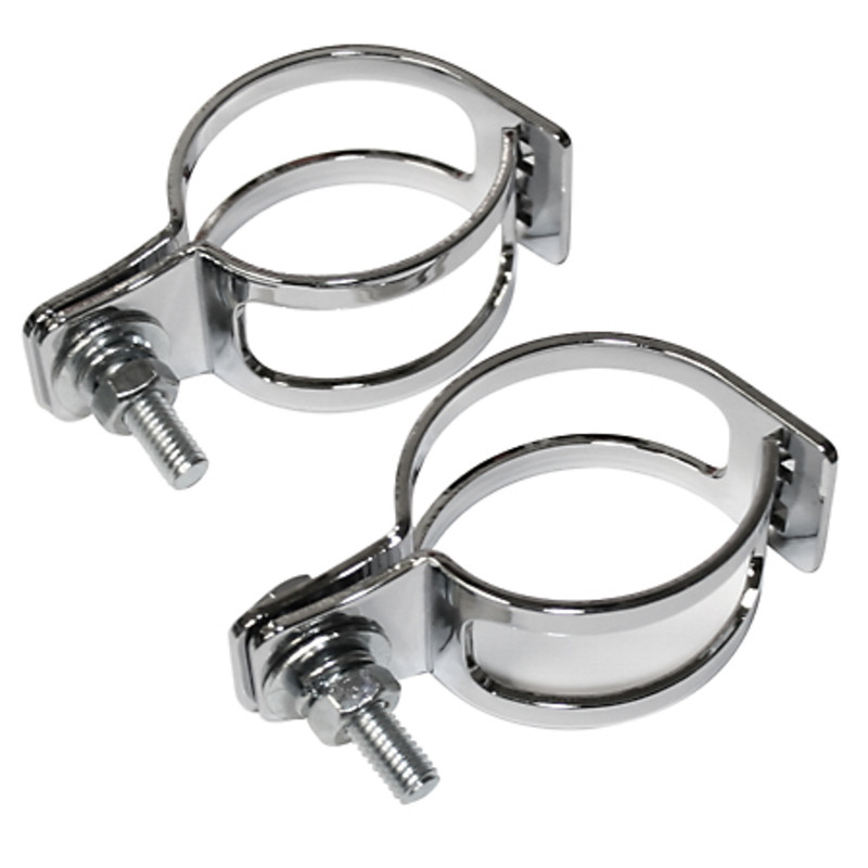 HIGHSIDER smart Indicator clamp, two-piece, chrome-plated, pipe mounting 39-42mm